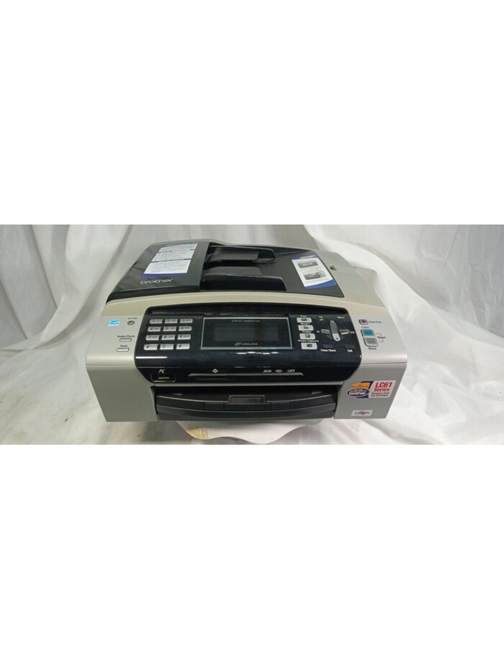 Brother MFC-490CW All-In-One Color Inkjet Printer Scanner Fax Wireless Tested